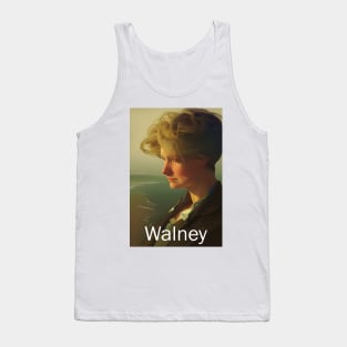 Walney Island, Cumbria, England, in the style of old Railway Posters Tank Top